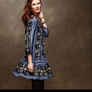 Anthro Winter Moon Swing Dress